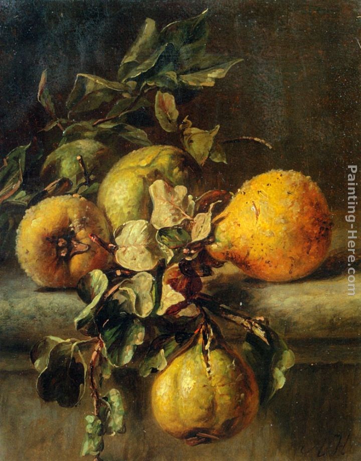 Adriana-Johanna Haanen Quinces on a Ledge